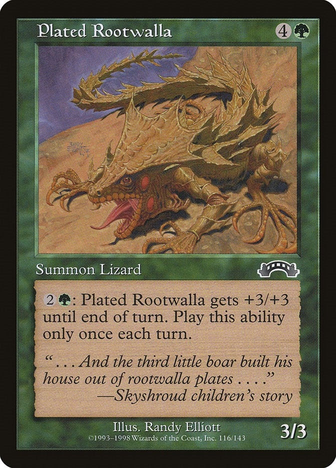 Image for Plated Rootwalla (116) (EXO) - Magic: The Gathering