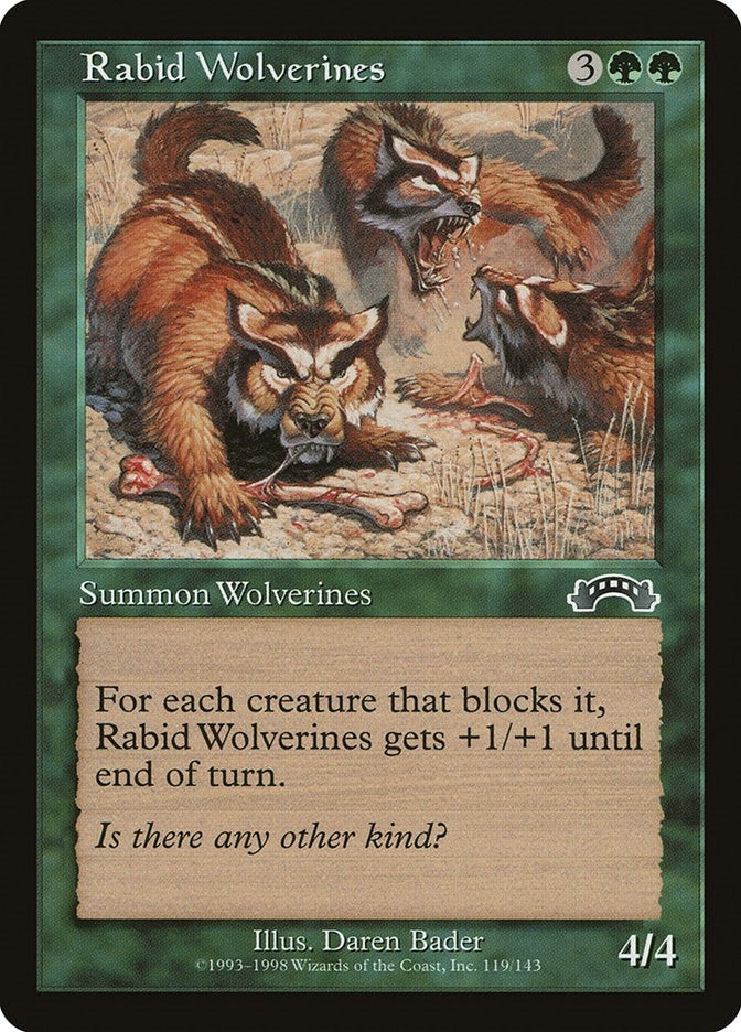 Image for Rabid Wolverines (119) (EXO) - Magic: The Gathering