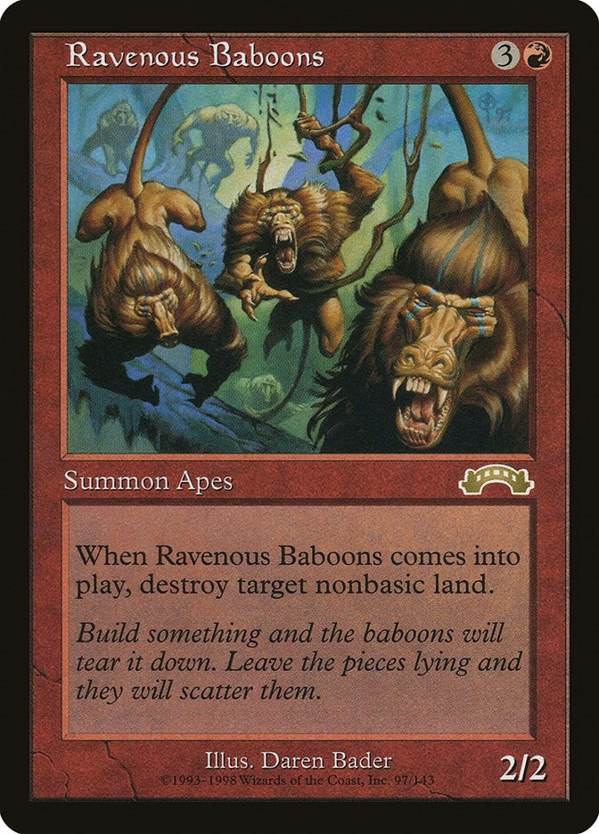 Image for Ravenous Baboons (97) (EXO) - Magic: The Gathering