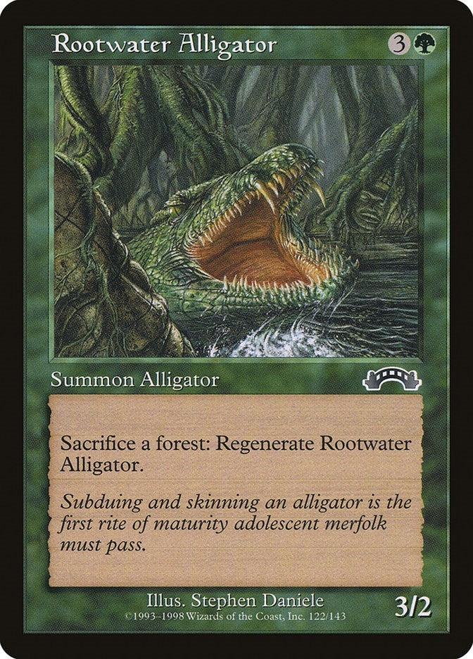 Image for Rootwater Alligator (122) (EXO) - Magic: The Gathering