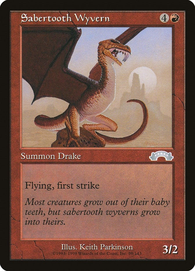 Image for Sabertooth Wyvern (99) (EXO) - Magic: The Gathering