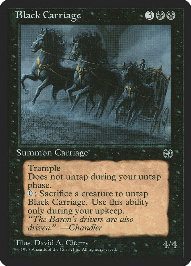 Image for Black Carriage (HML) - Magic: The Gathering