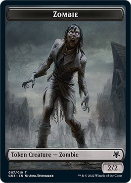 Image for Zombie // Human Soldier Double-Sided Token (7 // 2) (GN3) - Magic: The Gathering