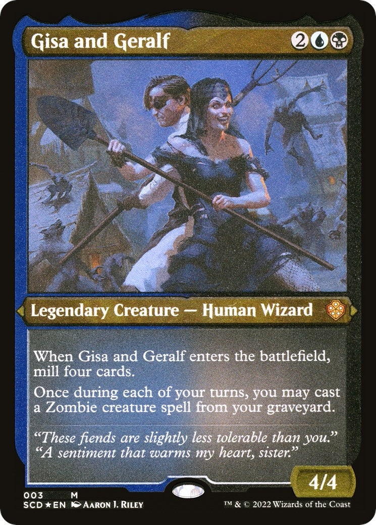 Image for Gisa and Geralf (Foil Etched) (3) (SCD) - Magic: The Gathering