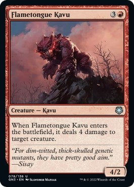 Image for Flametongue Kavu (78) (GN3) - Magic: The Gathering