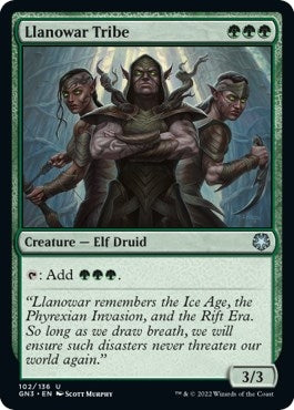 Image for Llanowar Tribe (102) (GN3) - Magic: The Gathering