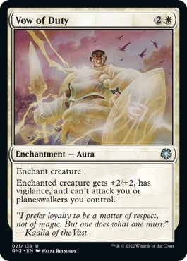 Image for Vow of Duty (21) (GN3) - Magic: The Gathering