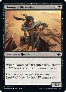 Image for Doomed Dissenter (48) (GN3) - Magic: The Gathering