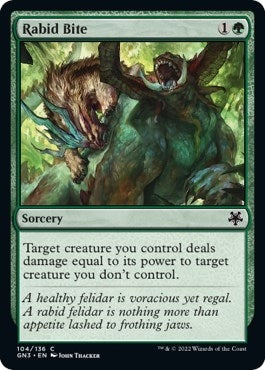 Image for Rabid Bite (104) (GN3) - Magic: The Gathering