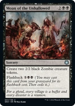 Image for Moan of the Unhallowed (57) (GN3) - Magic: The Gathering