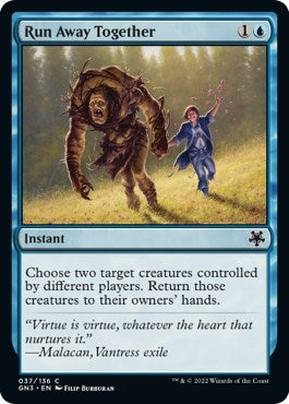 Image for Run Away Together (37) (GN3) - Magic: The Gathering
