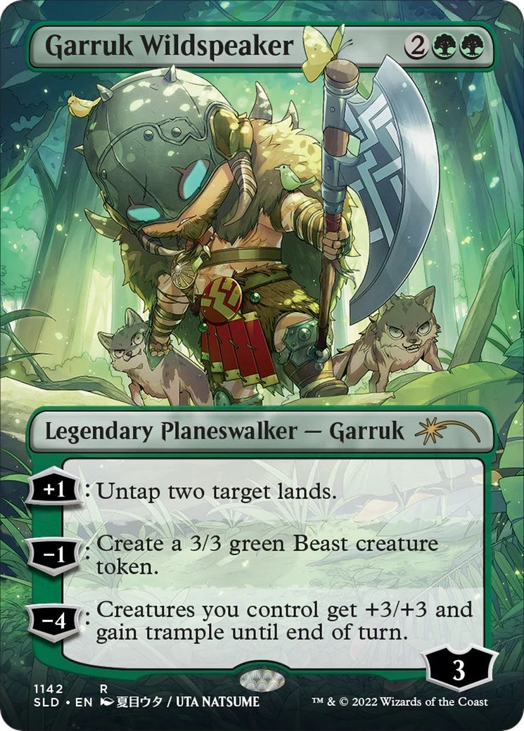 Image for Garruk Wildspeaker (Borderless) (1142) (SLD) - Magic: The Gathering