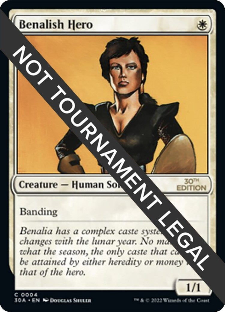 Image for Benalish Hero (4) (30A) - Magic: The Gathering