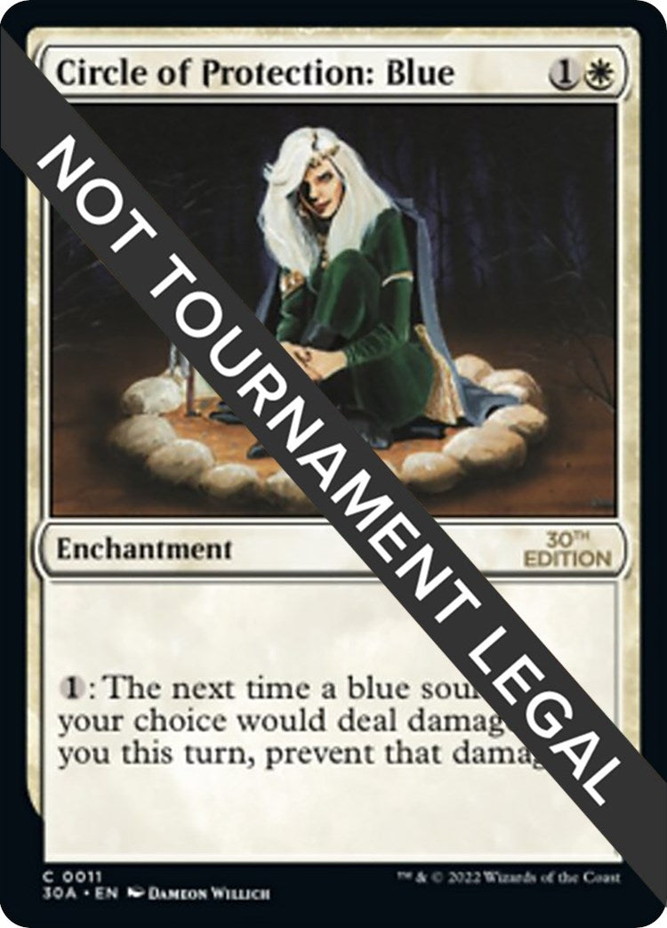 Image for Circle of Protection: Blue (11) (30A) - Magic: The Gathering