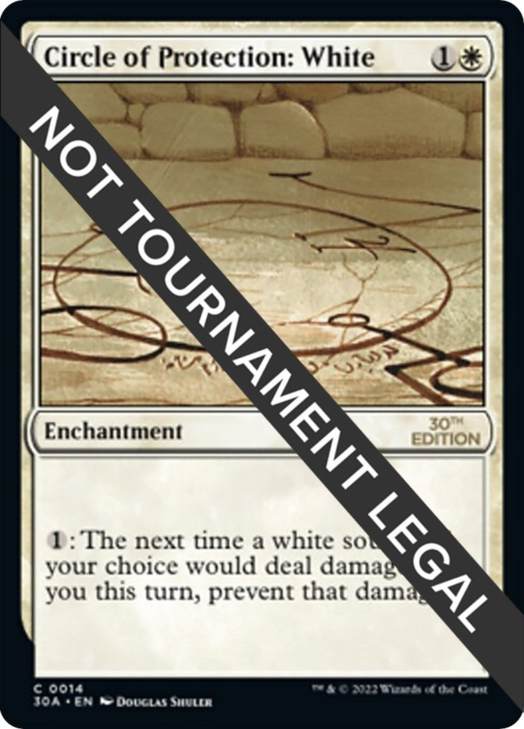 Image for Circle of Protection: White (14) (30A) - Magic: The Gathering