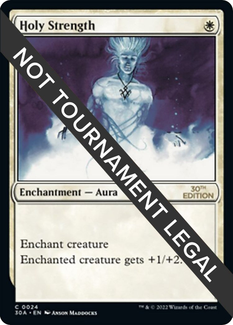 Image for Holy Strength (24) (30A) - Magic: The Gathering