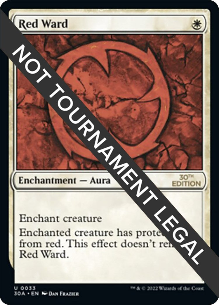 Image for Red Ward (33) (30A) - Magic: The Gathering