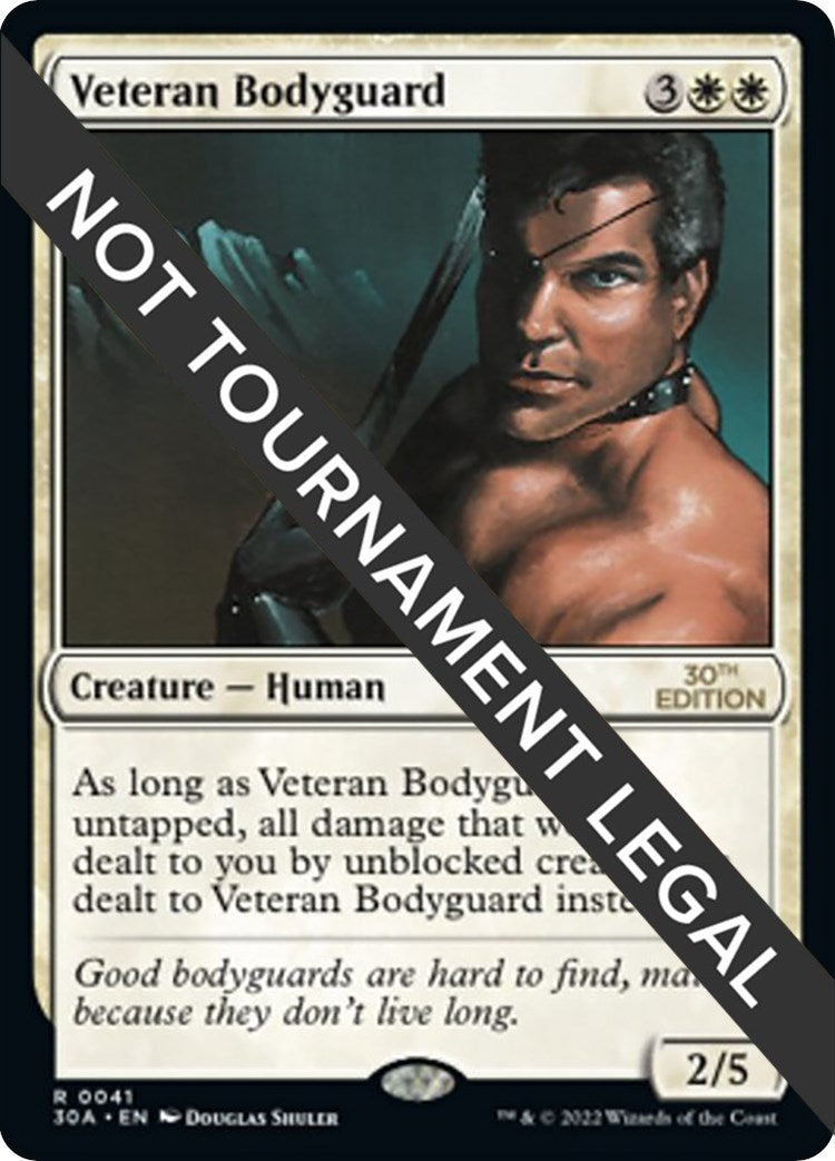 Image for Veteran Bodyguard (41) (30A) - Magic: The Gathering