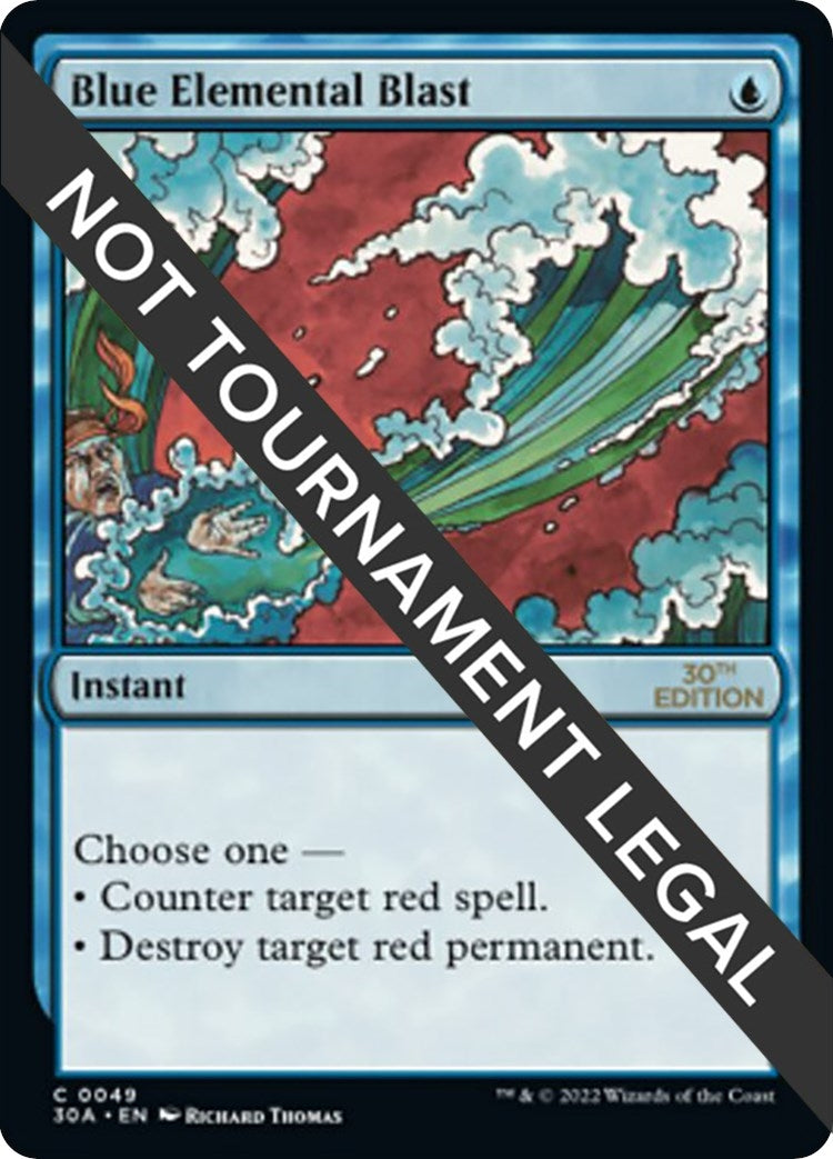 Image for Blue Elemental Blast (49) (30A) - Magic: The Gathering