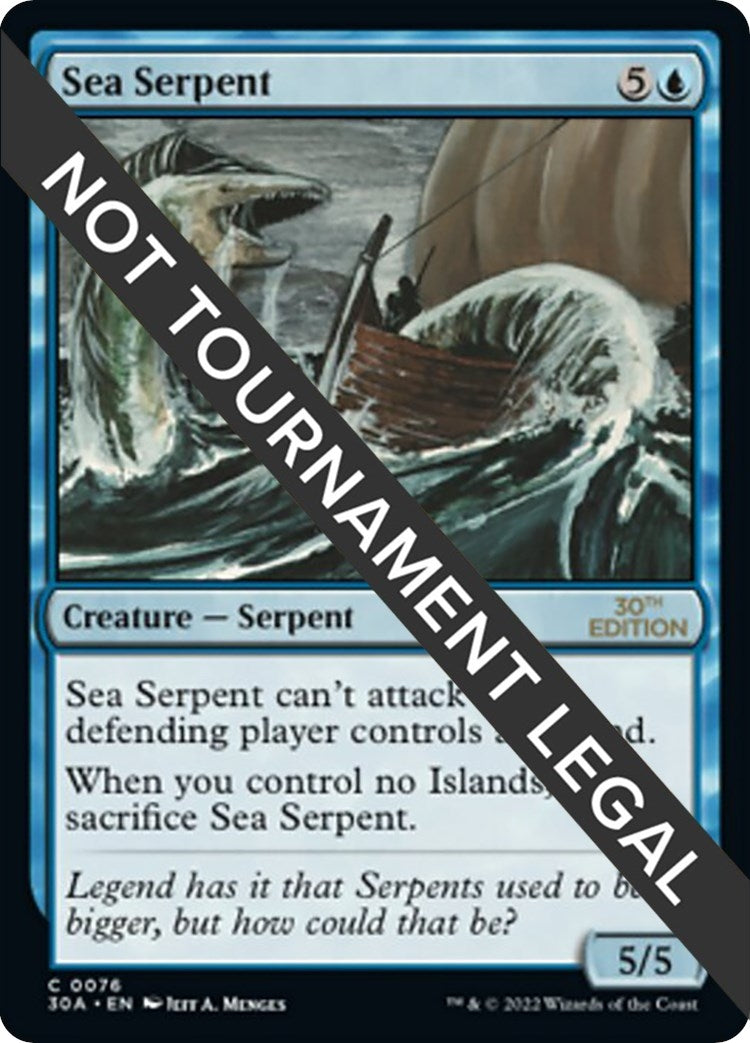 Image for Sea Serpent (76) (30A) - Magic: The Gathering
