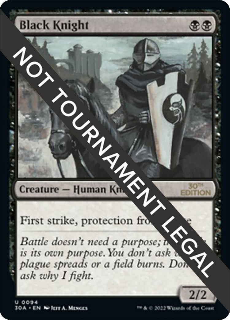 Image for Black Knight (94) (30A) - Magic: The Gathering