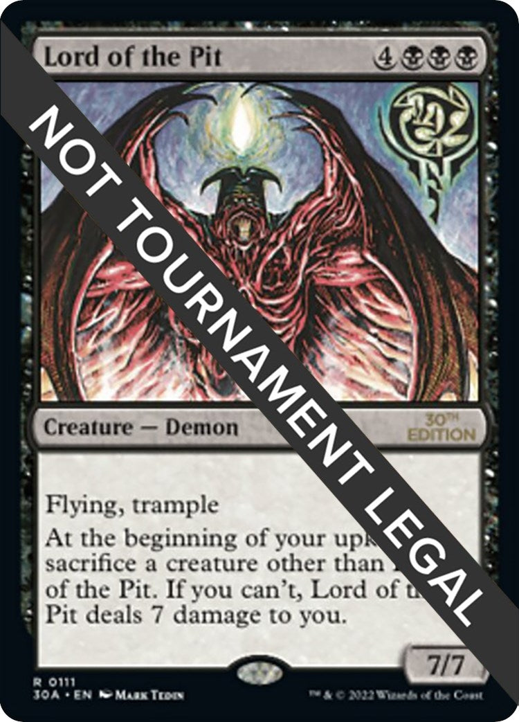 Image for Lord of the Pit (111) (30A) - Magic: The Gathering