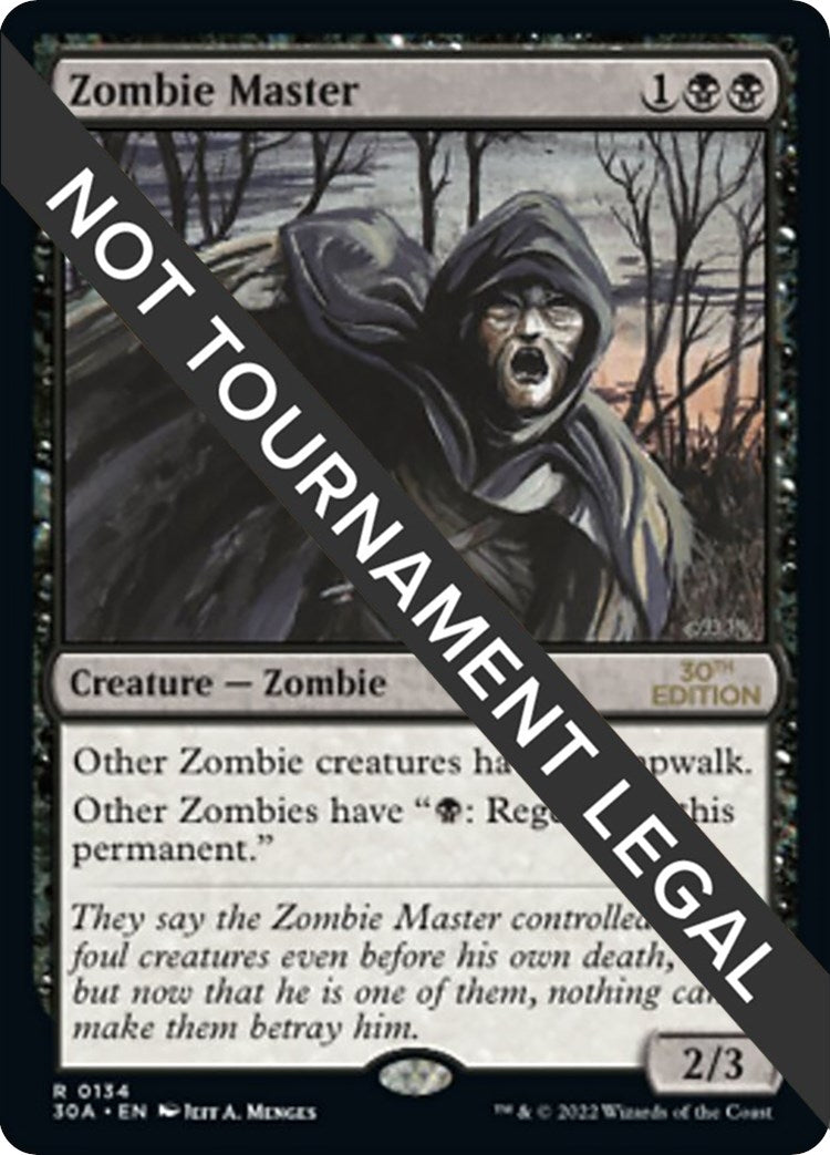 Image for Zombie Master (134) (30A) - Magic: The Gathering
