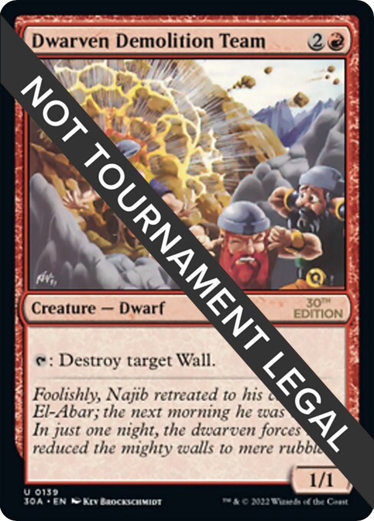 Image for Dwarven Demolition Team (139) (30A) - Magic: The Gathering