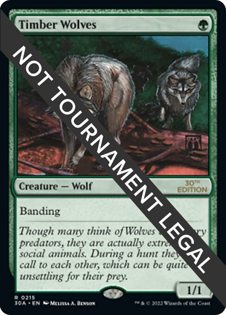 Image for Timber Wolves (215) (30A) - Magic: The Gathering