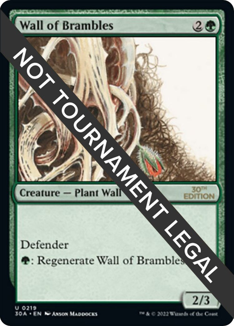 Image for Wall of Brambles (219) (30A) - Magic: The Gathering