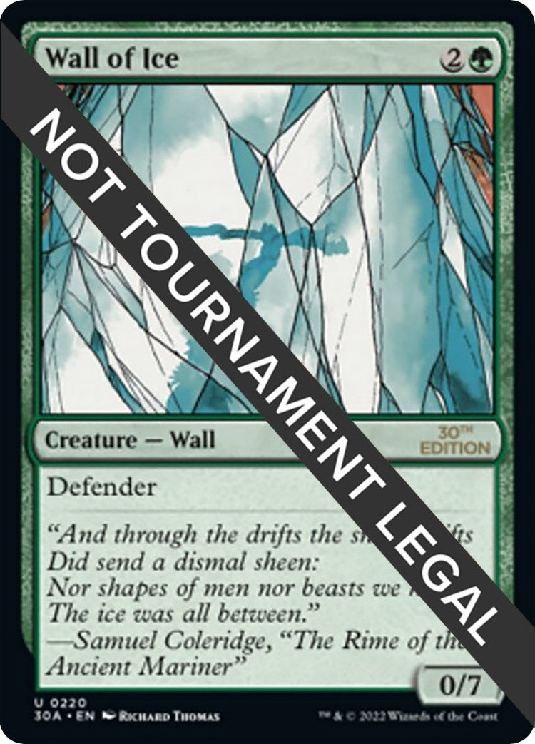 Image for Wall of Ice (220) (30A) - Magic: The Gathering