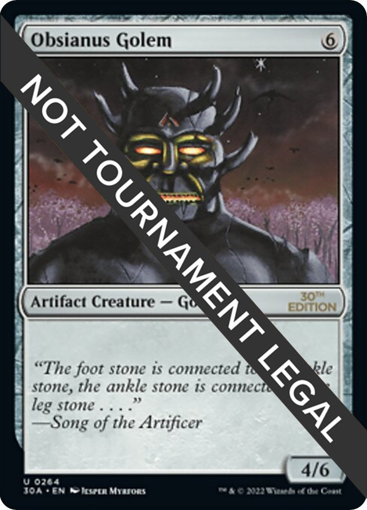 Image for Obsianus Golem (264) (30A) - Magic: The Gathering
