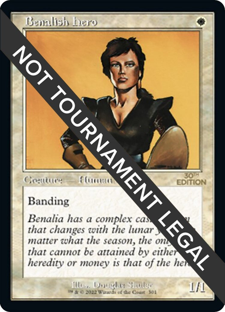 Image for Benalish Hero (Retro Frame) (301) (30A) - Magic: The Gathering