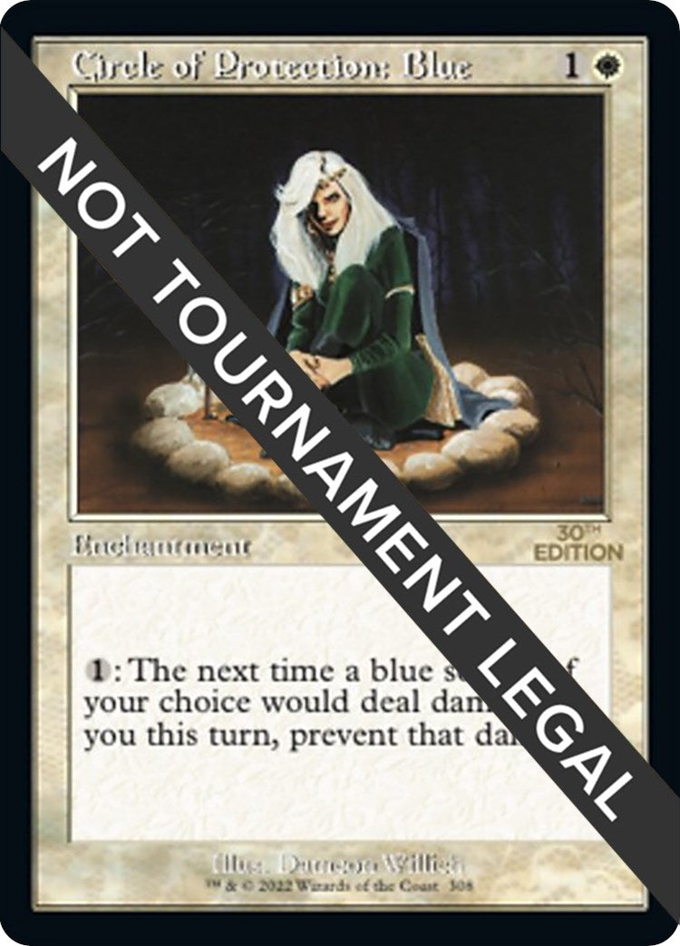 Image for Circle of Protection: Blue (Retro Frame) (308) (30A) - Magic: The Gathering