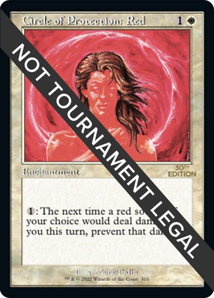 Image for Circle of Protection: Red (Retro Frame) (310) (30A) - Magic: The Gathering