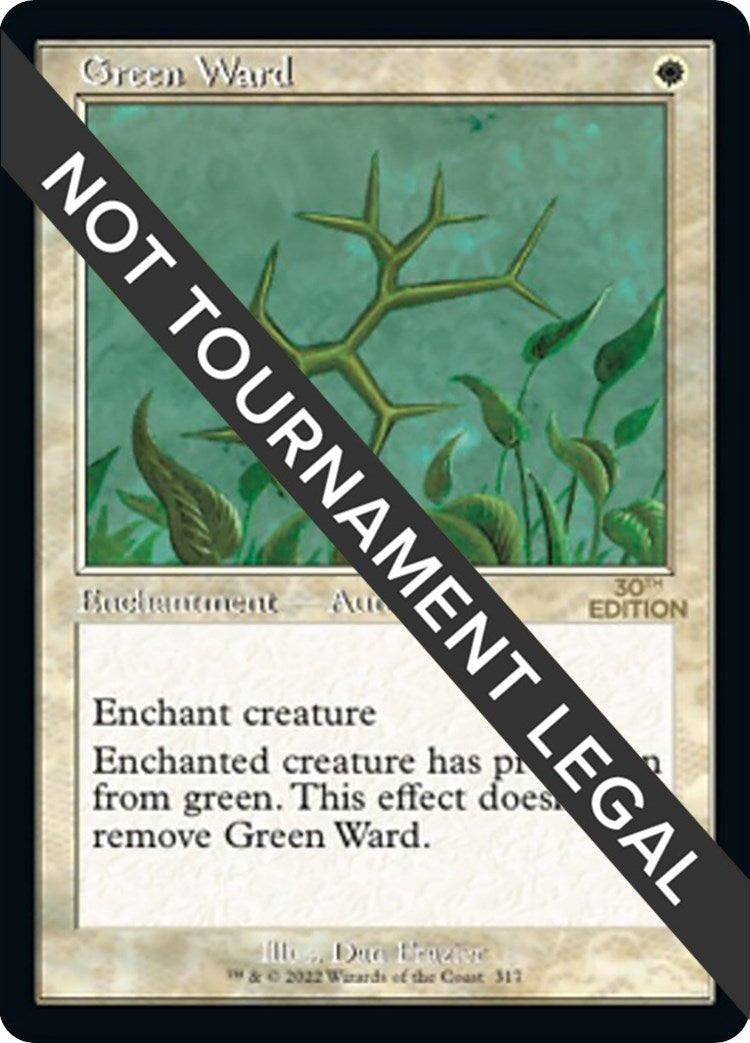 Image for Green Ward (Retro Frame) (317) (30A) - Magic: The Gathering