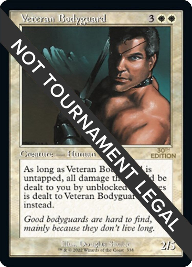 Image for Veteran Bodyguard (Retro Frame) (338) (30A) - Magic: The Gathering