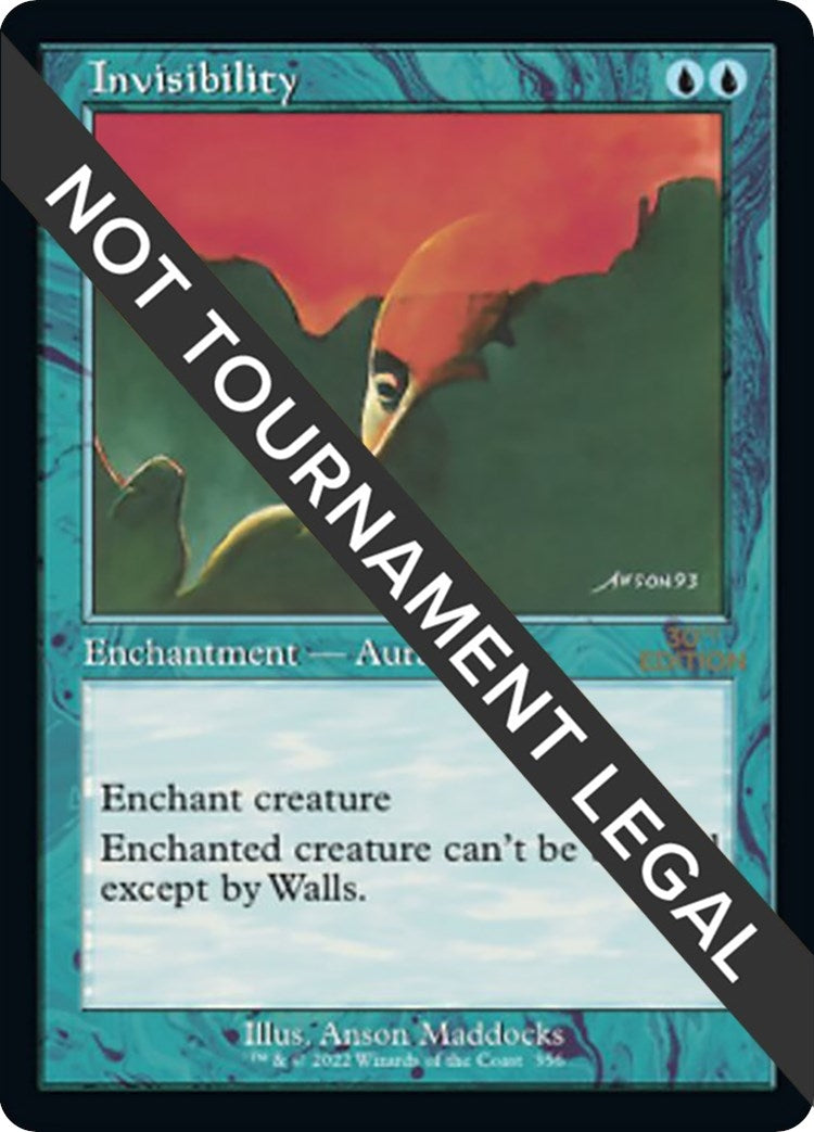 Image for Invisibility (Retro Frame) (356) (30A) - Magic: The Gathering