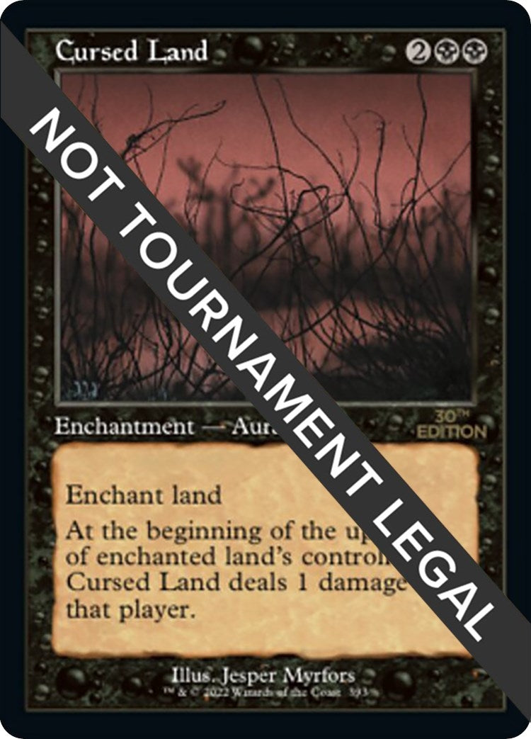 Image for Cursed Land (Retro Frame) (393) (30A) - Magic: The Gathering