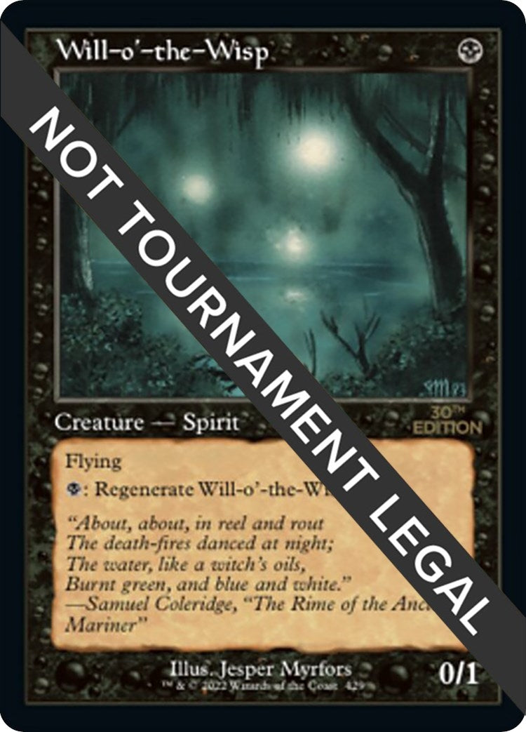 Image for Will-o'-the-Wisp (Retro Frame) (429) (30A) - Magic: The Gathering