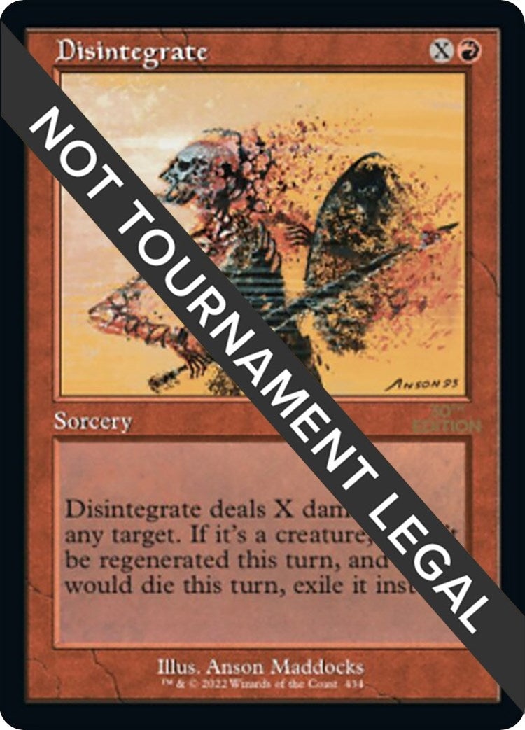 Image for Disintegrate (Retro Frame) (434) (30A) - Magic: The Gathering
