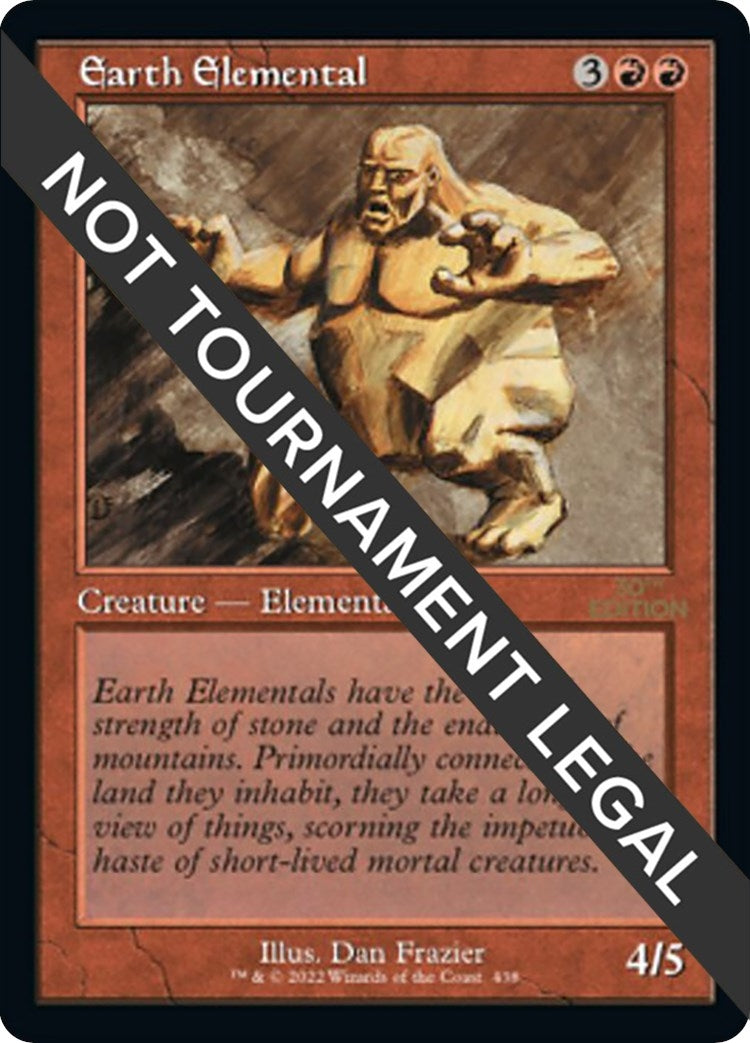 Image for Earth Elemental (Retro Frame) (438) (30A) - Magic: The Gathering