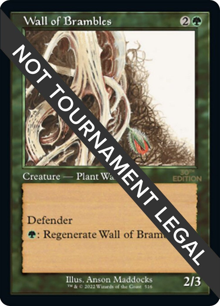 Image for Wall of Brambles (Retro Frame) (516) (30A) - Magic: The Gathering