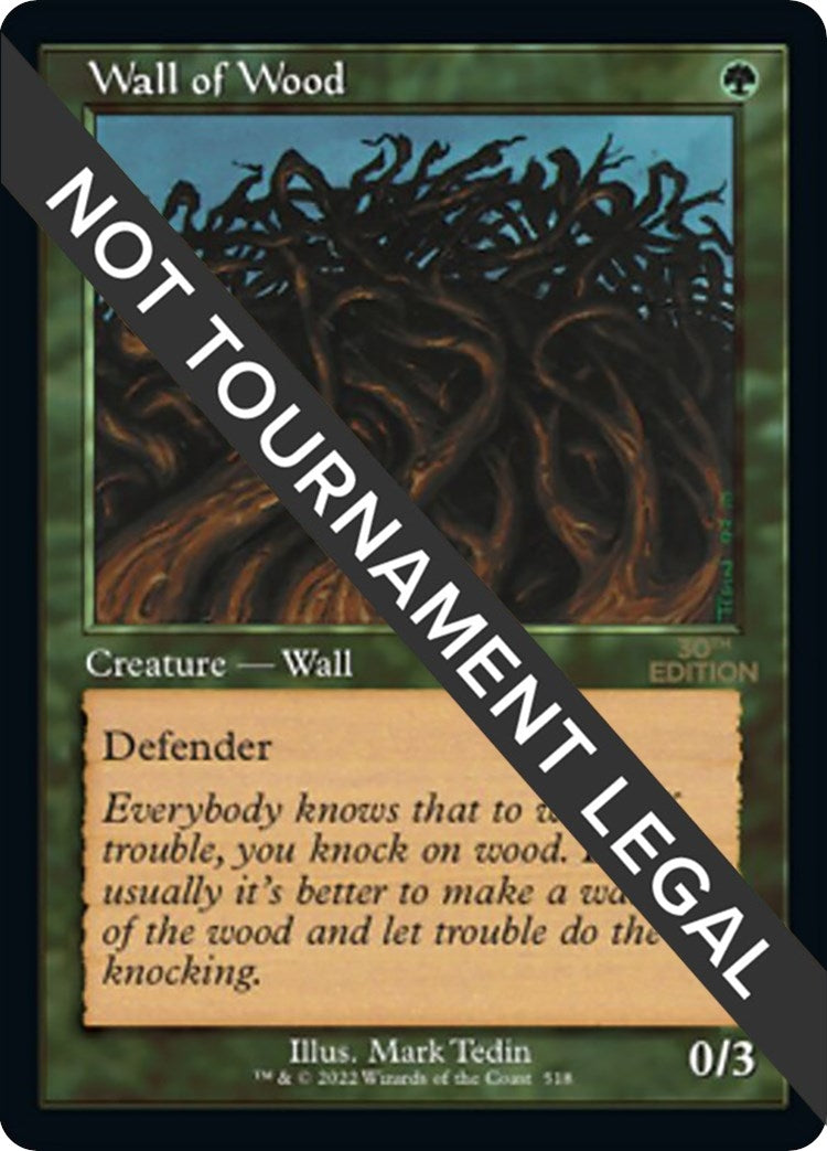 Image for Wall of Wood (Retro Frame) (518) (30A) - Magic: The Gathering