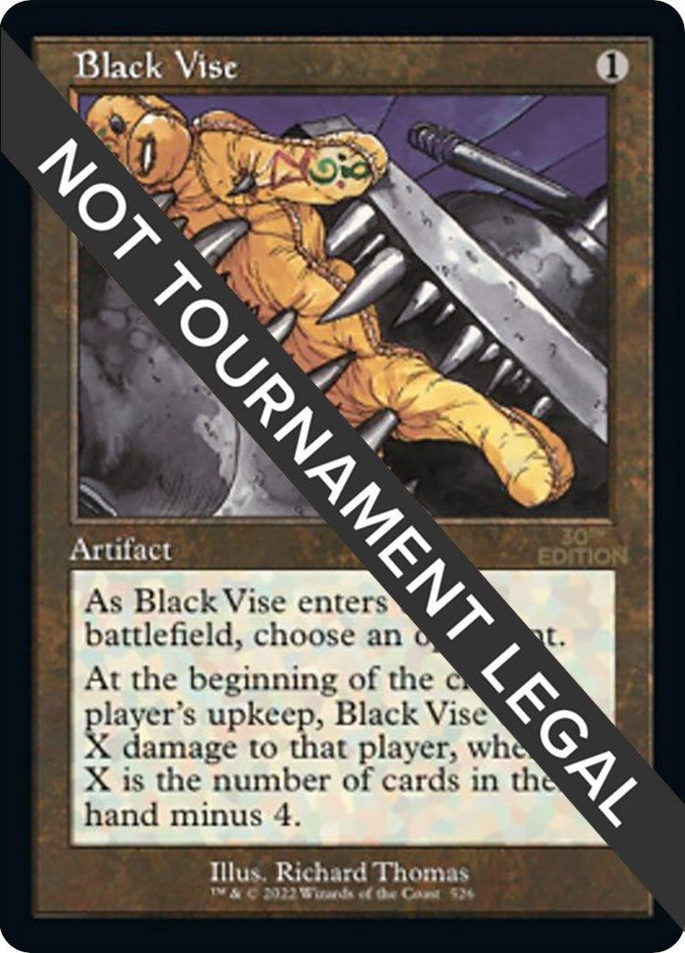 Image for Black Vise (Retro Frame) (526) (30A) - Magic: The Gathering