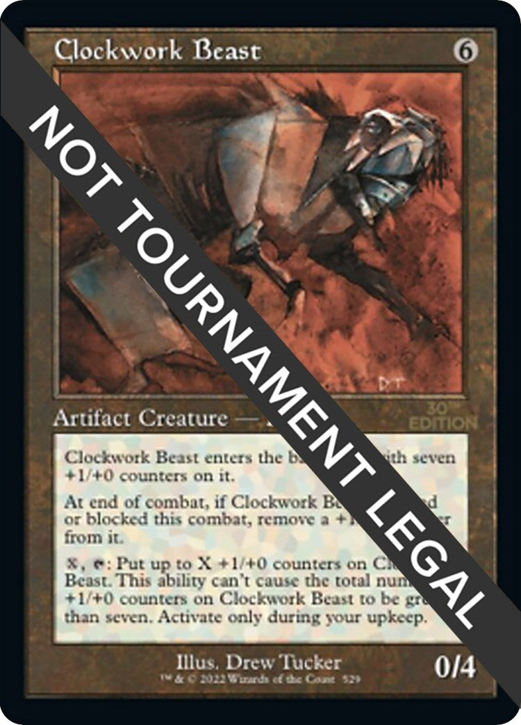 Image for Clockwork Beast (Retro Frame) (529) (30A) - Magic: The Gathering