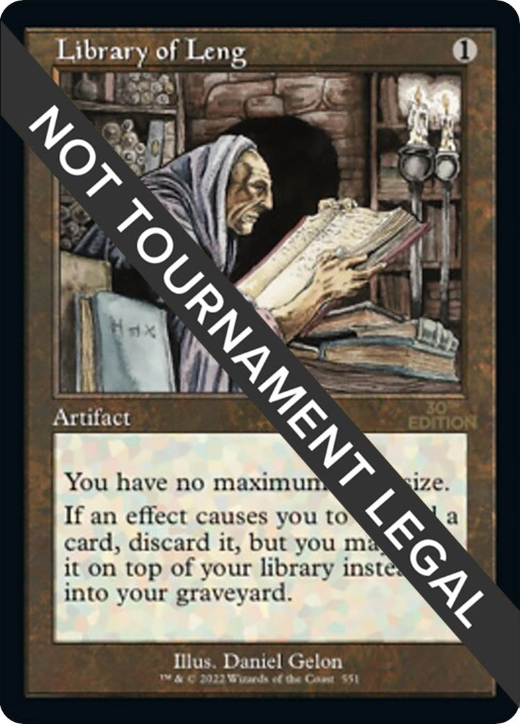 Image for Library of Leng (Retro Frame) (551) (30A) - Magic: The Gathering