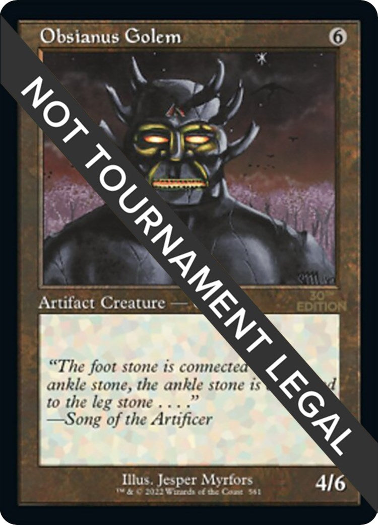 Image for Obsianus Golem (Retro Frame) (561) (30A) - Magic: The Gathering