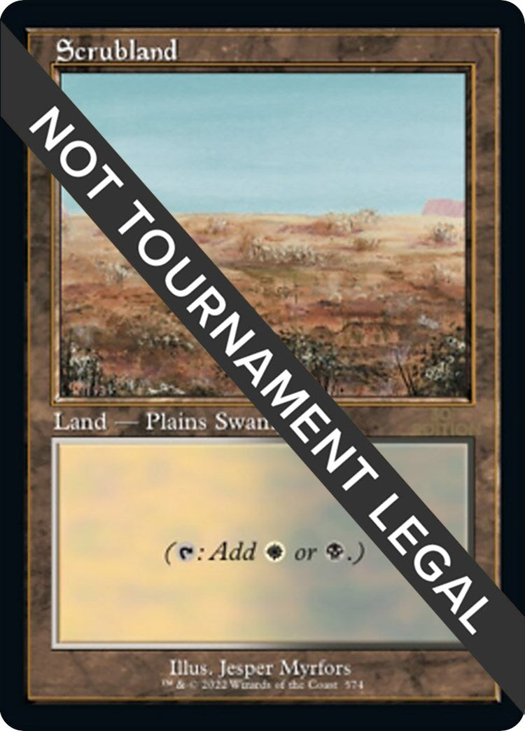 Image for Scrubland (Retro Frame) (574) (30A) - Magic: The Gathering