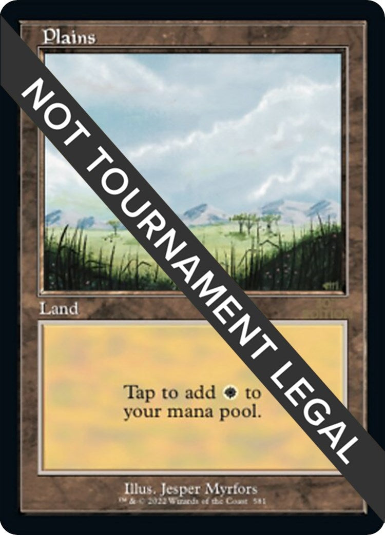 Image for Plains (581) (Retro Frame) (581) (30A) - Magic: The Gathering
